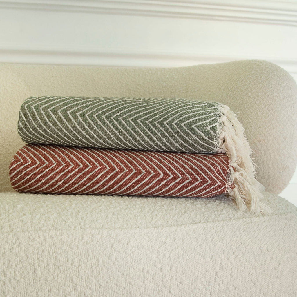Plaid coton tomette AMSTERDAM    febronie.com