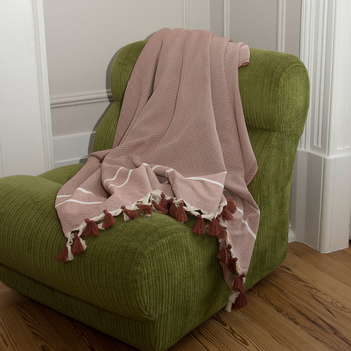 Plaid coton tomette STOCKHOLM    febronie.com
