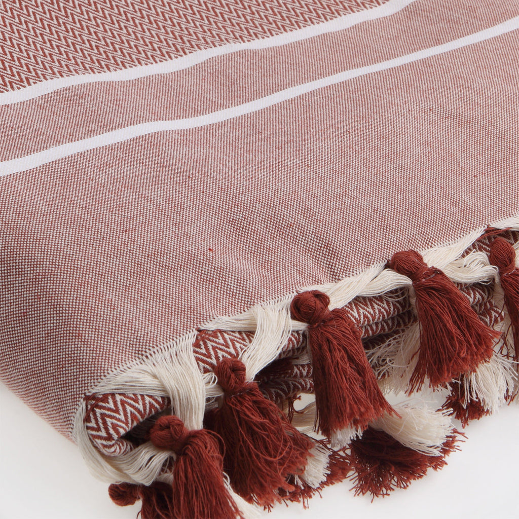 Plaid coton tomette STOCKHOLM    febronie.com