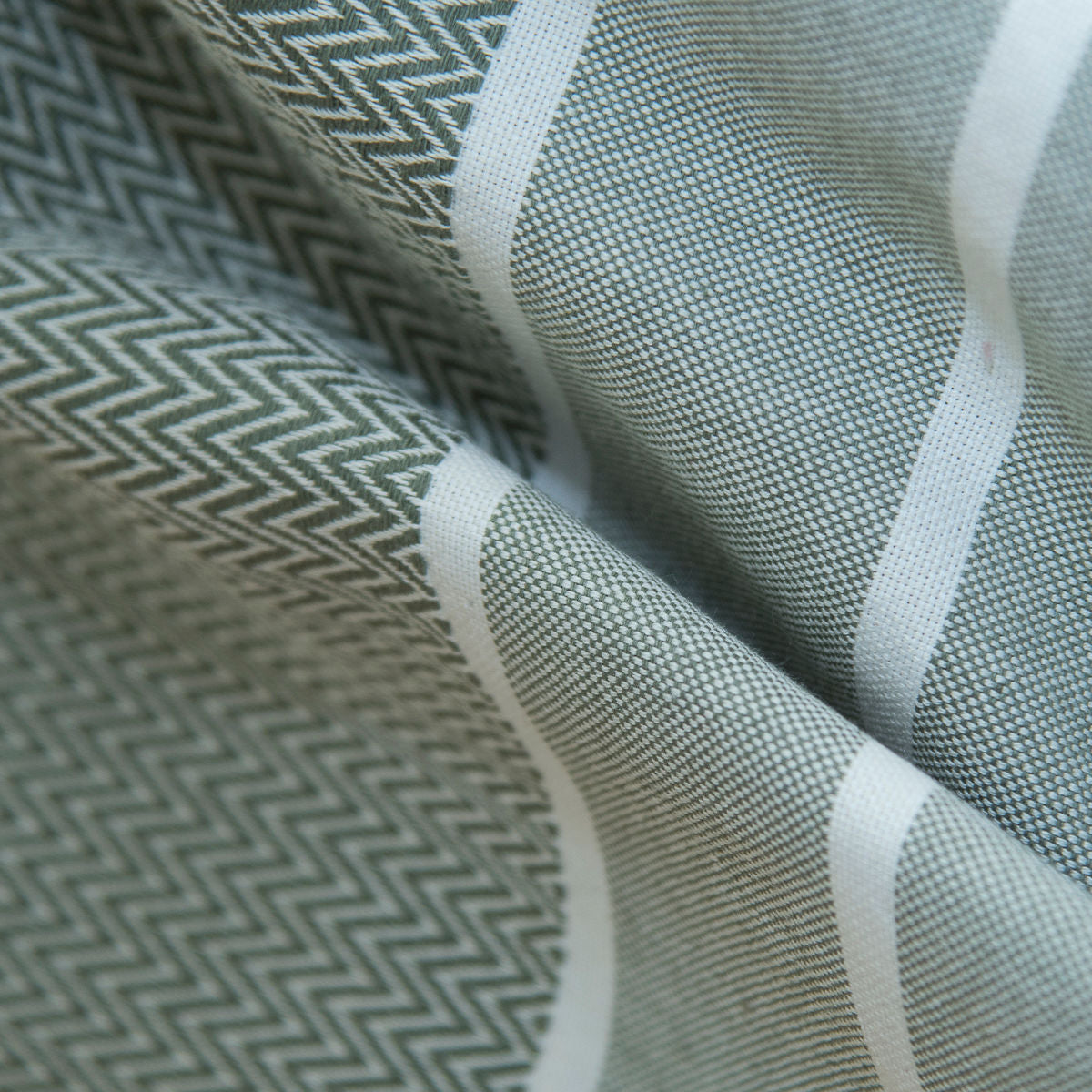 Plaid coton vert olive STOCKHOLM    febronie.com