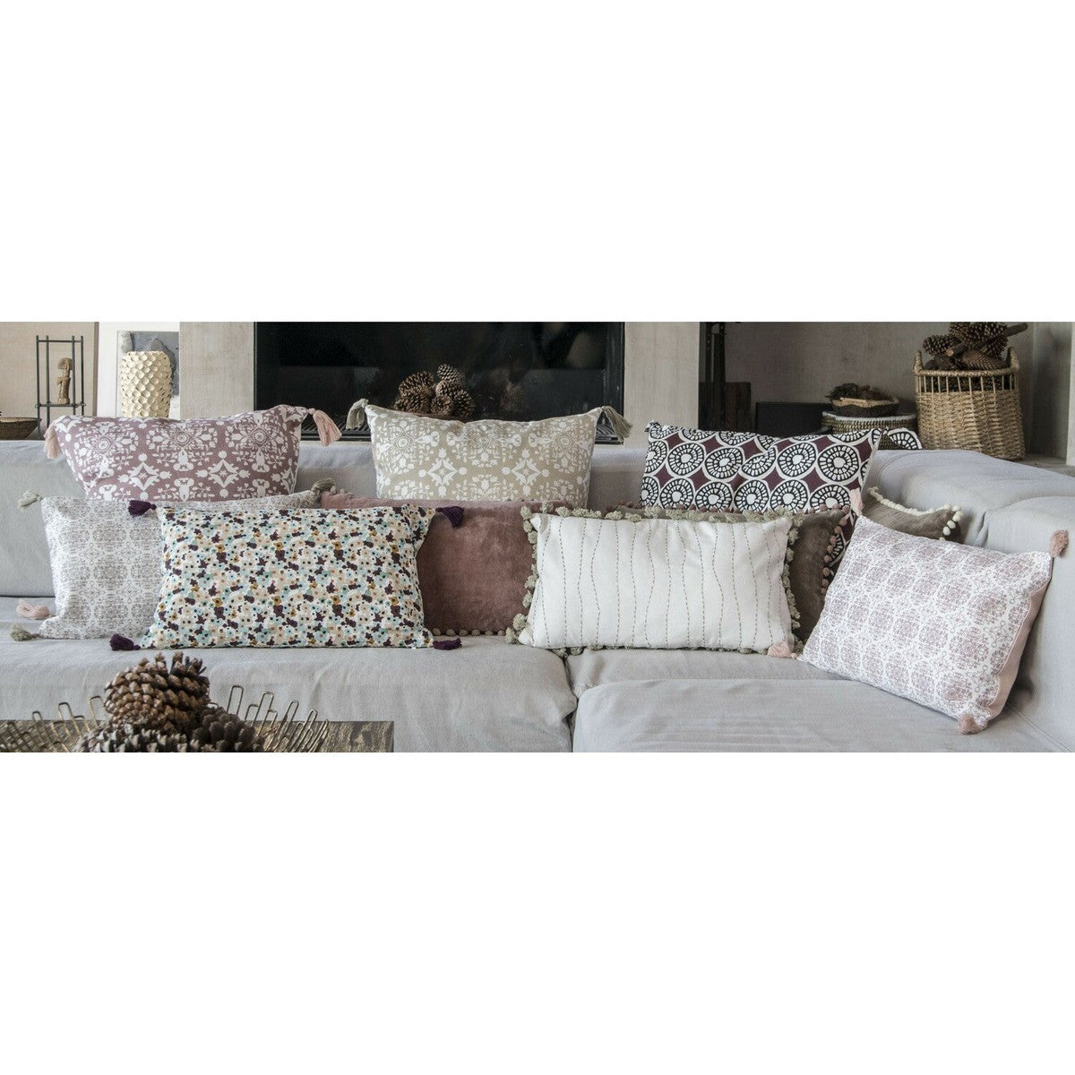 Lot de 2 housses de coussin coton LIBERTY 50x30