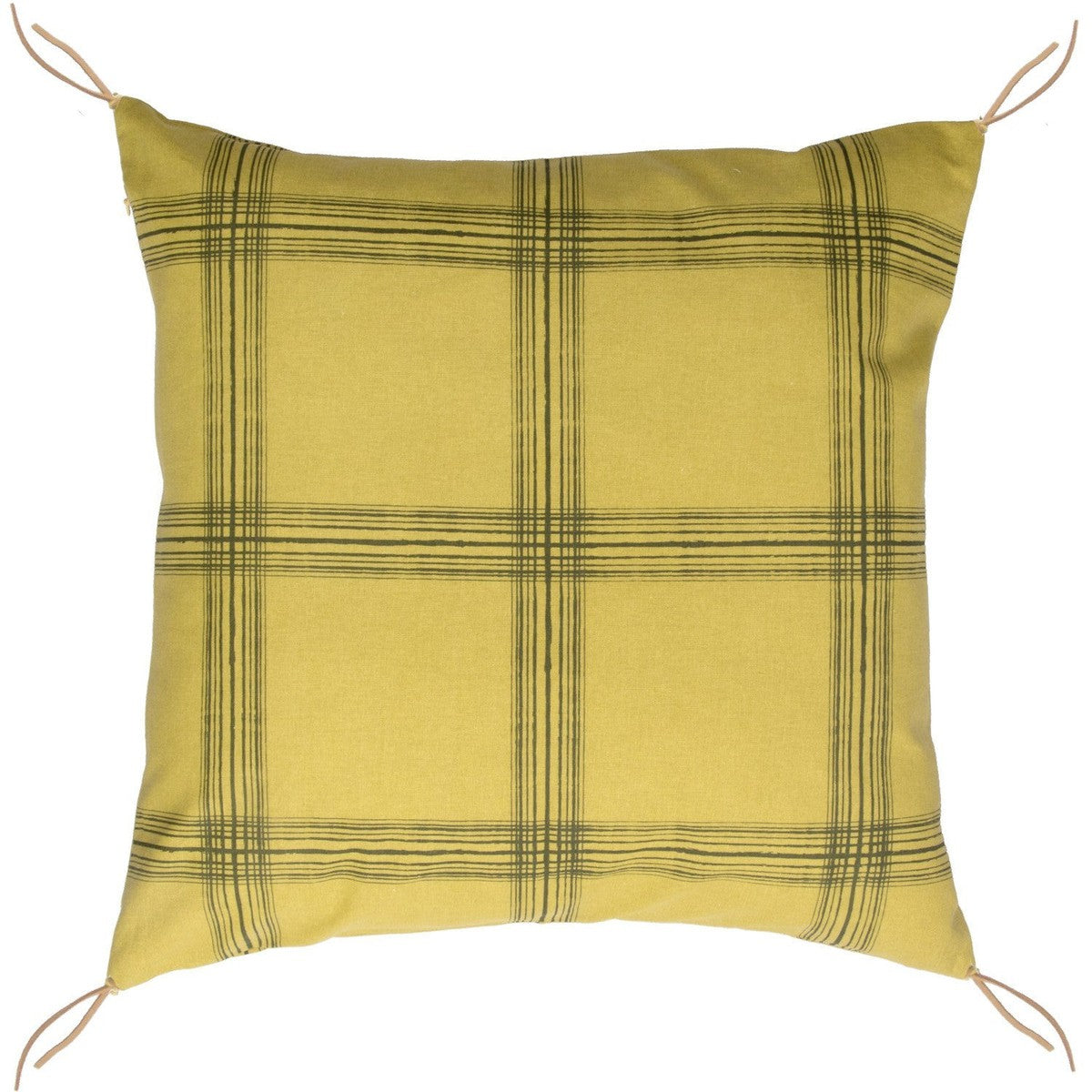 Lot de 2 housses de coussin coton MADRAS 50x50