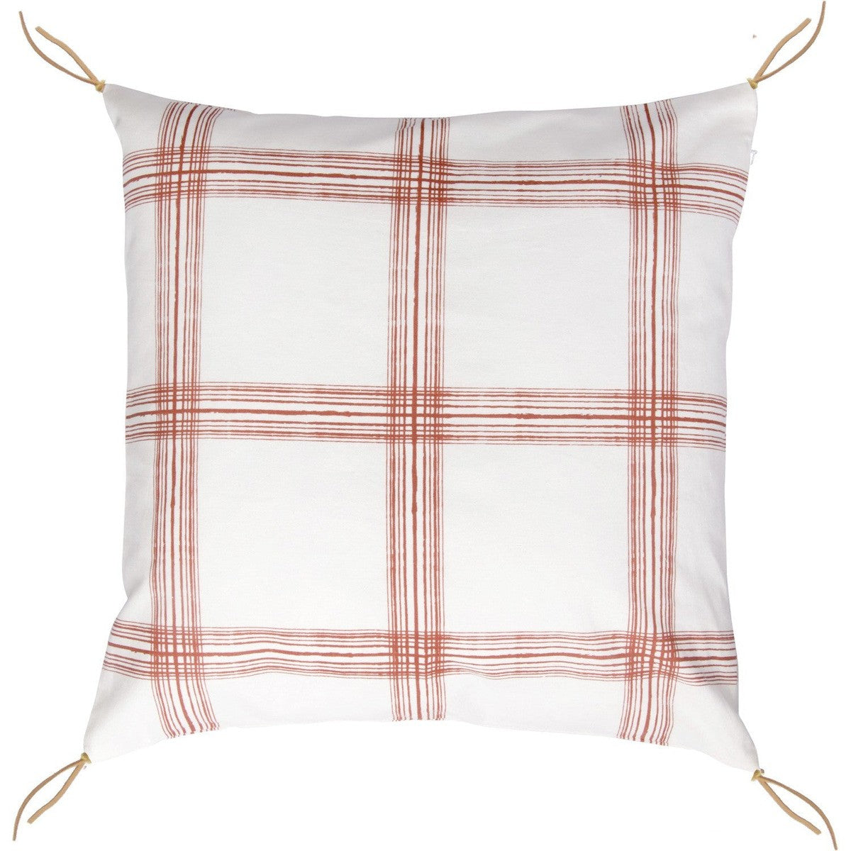 Lot de 2 housses de coussin coton MADRAS 50x50