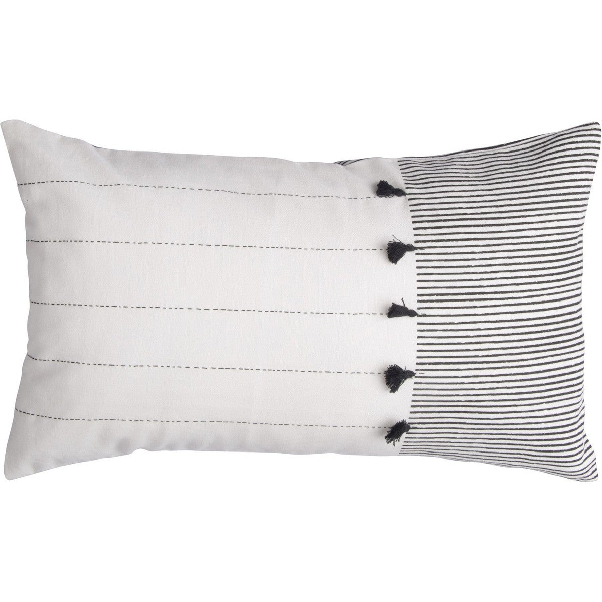 Lot de 2 housses de coussin coton PINSTRIPE 50x30