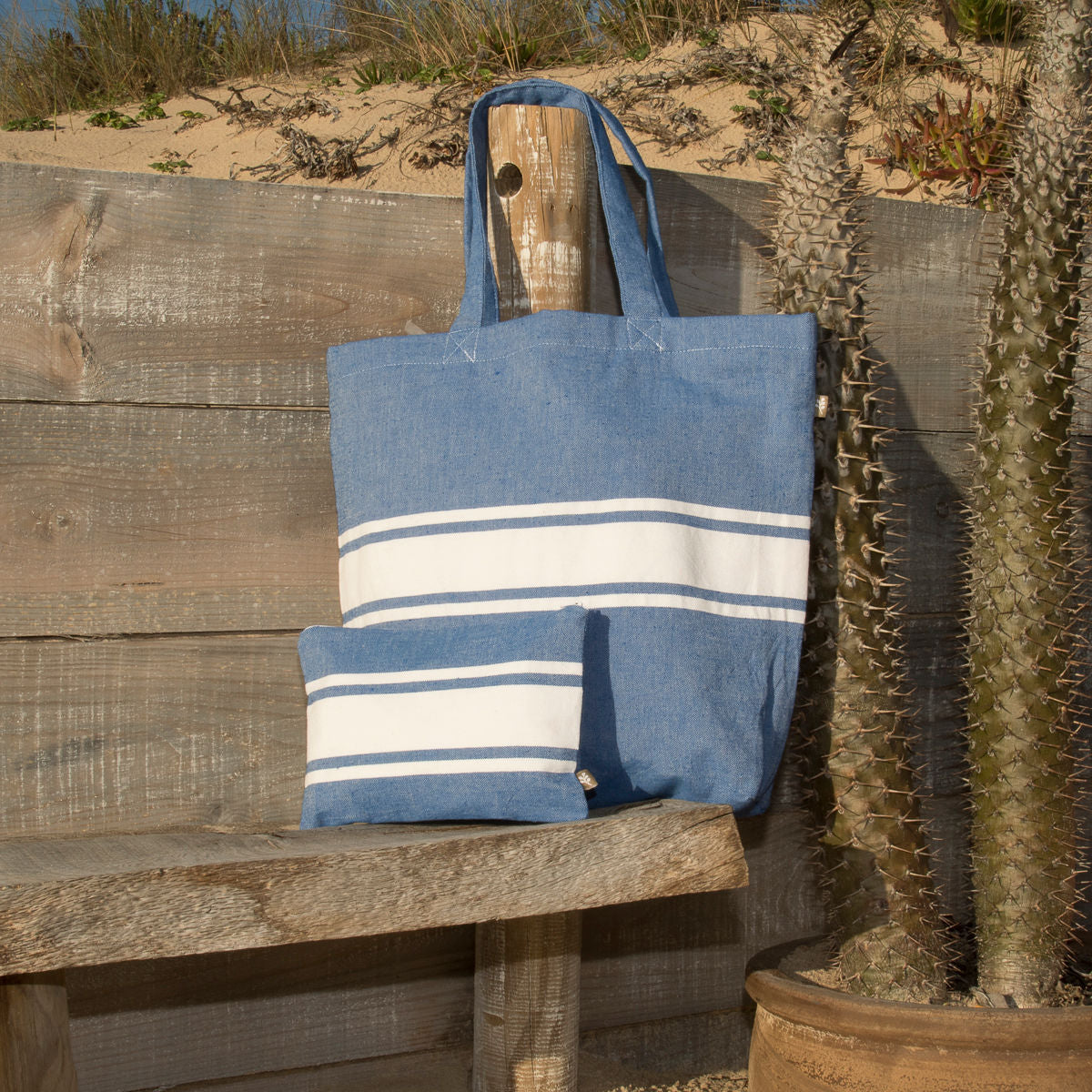 Pochette de plage coton ST TROPEZ 18x25