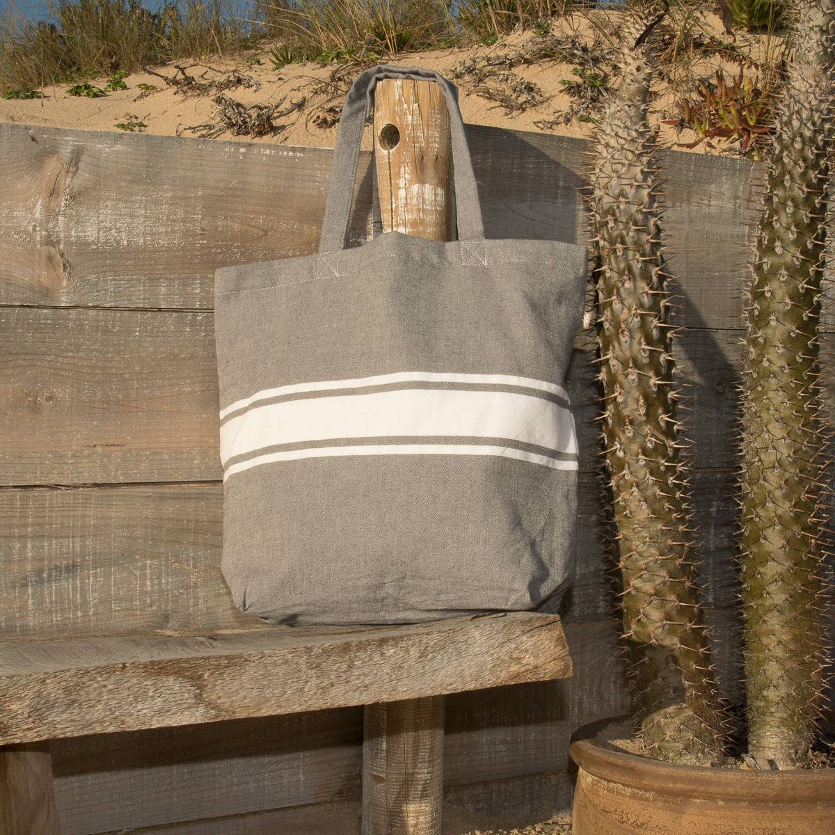 Sac de plage coton ST TROPEZ 42x45 cm