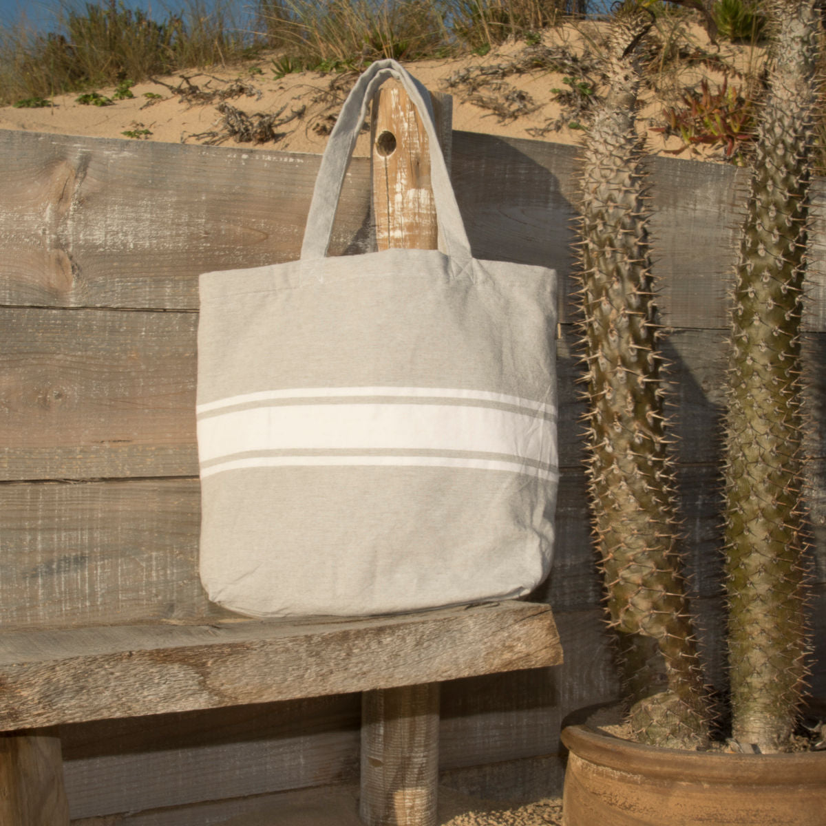 Sac de plage coton ST TROPEZ 42x45 cm