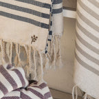 Fouta coton 100x200 HOSSEGOR - bleu denim - febronie.com