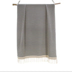 Fouta coton 100x200 HOSSEGOR - bleu denim - febronie.com