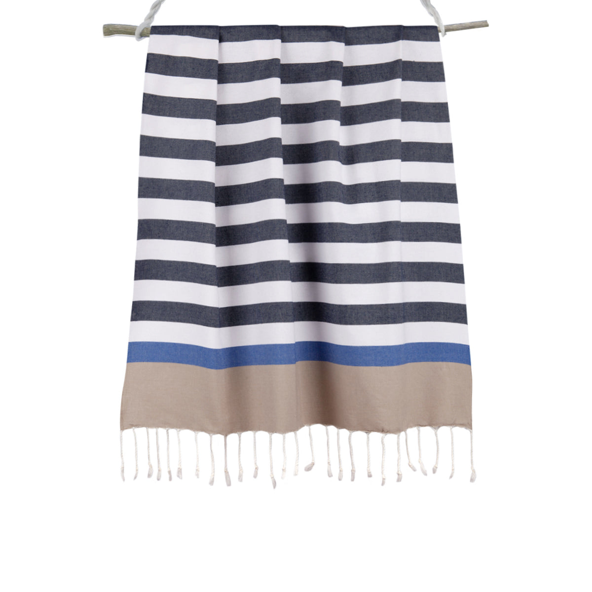 Fouta tricolore coton 100x200 ARCACHON    febronie.com