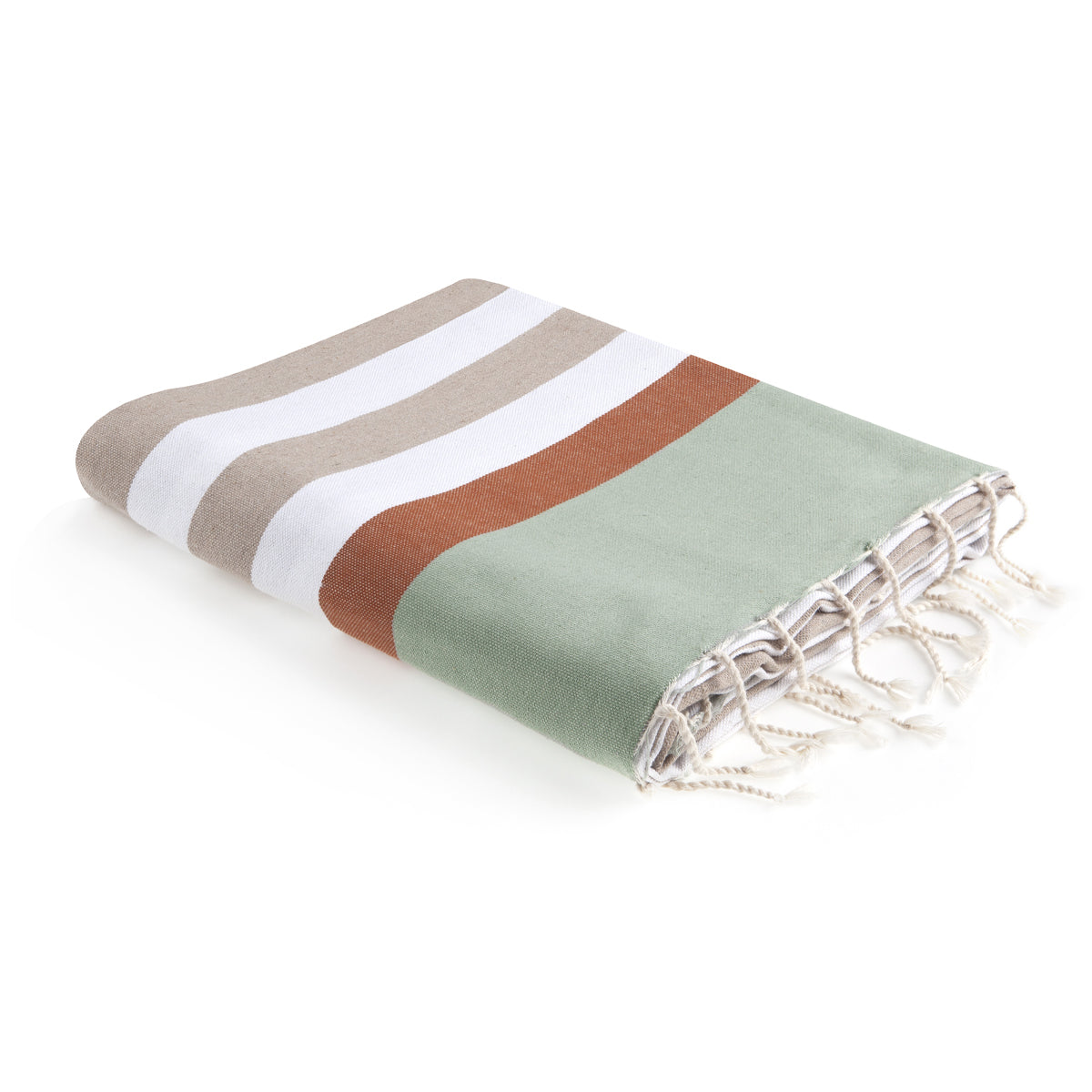 Fouta tricolore coton ARCACHON 100x200 - febronie.com