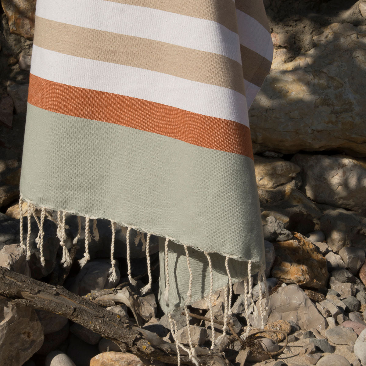 Fouta tricolore coton ARCACHON 100x200