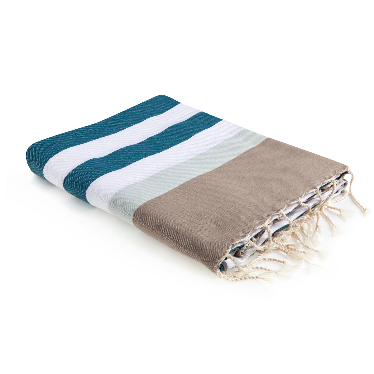 Fouta tricolore coton ARCACHON 100x200 - febronie.com