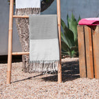 Lot de 2 foutas coton 100x200 ERICEIRA - gris perle