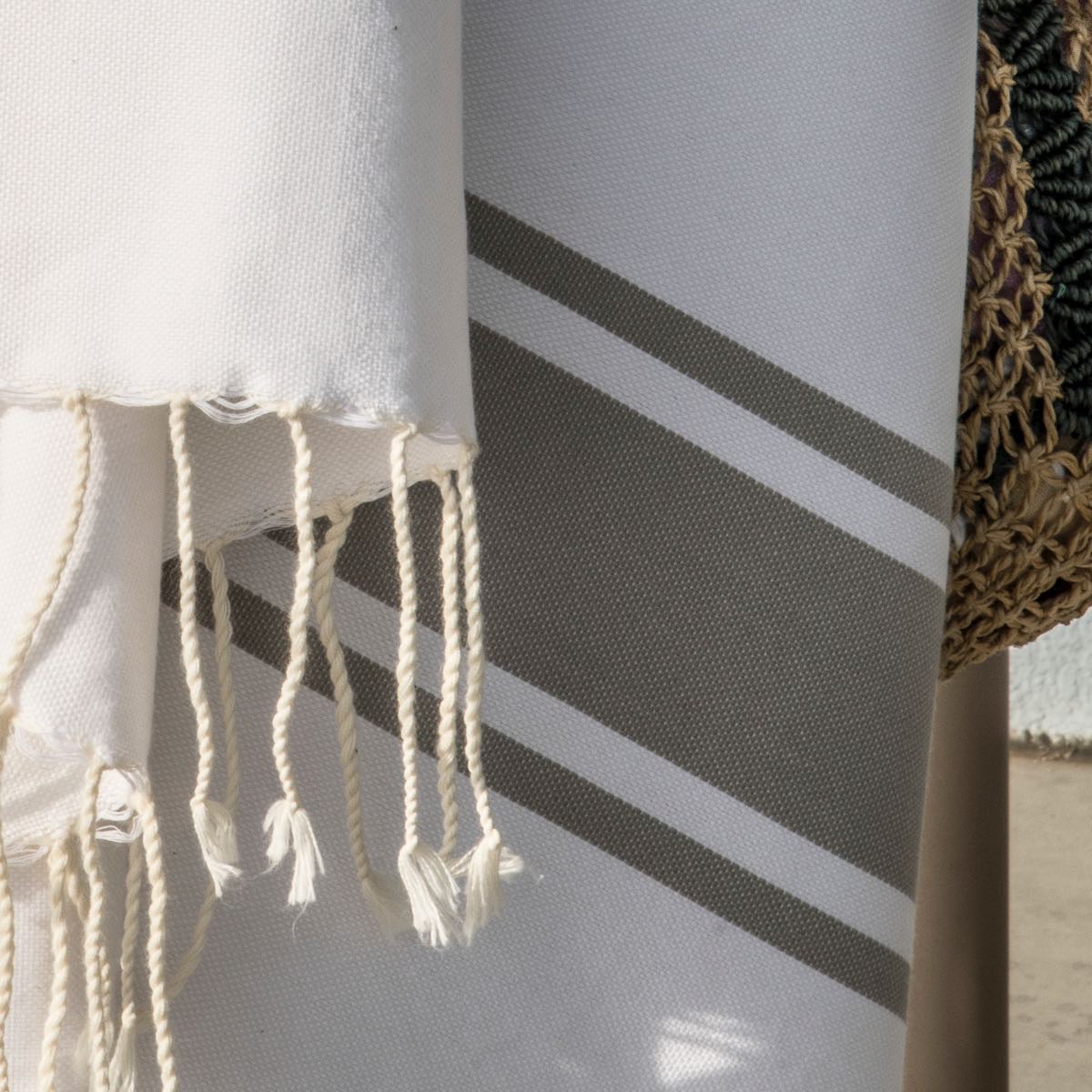 Fouta blanche coton ST TROPEZ 100x200