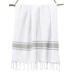 Fouta blanche coton 100x200 ST TROPEZ    febronie.com