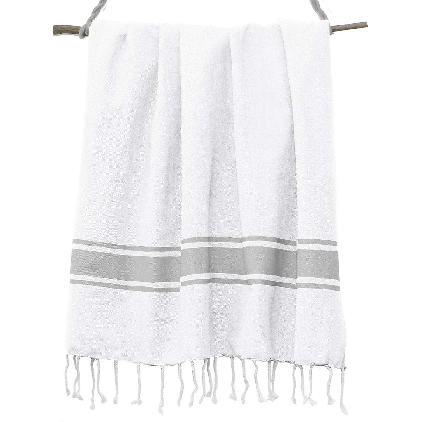 Fouta blanche coton ST TROPEZ 100x200