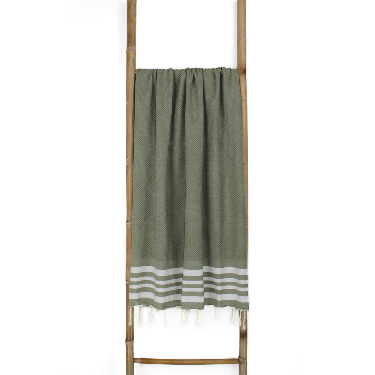 Fouta coton 100x200 NEWPORT vert olive