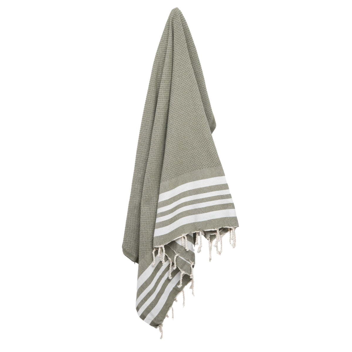 Fouta coton 100x200 NEWPORT vert olive