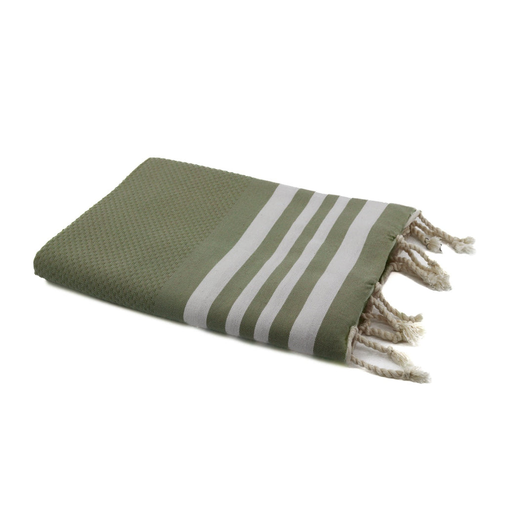 Fouta coton 100x200 NEWPORT - bleu denim - febronie.com