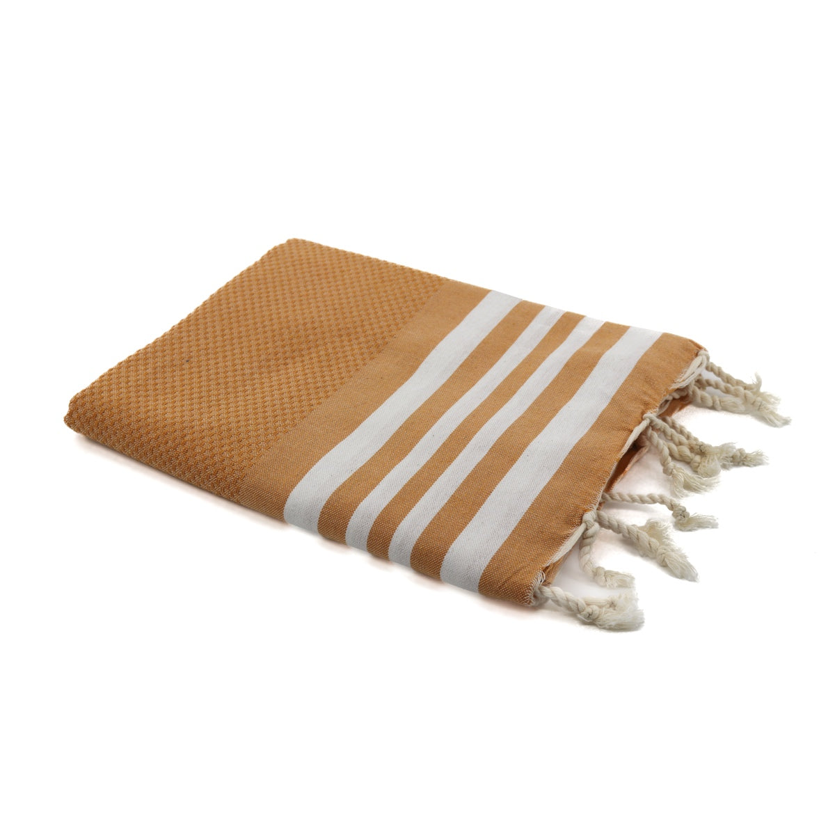 Fouta coton 100x200 NEWPORT jaune moutarde