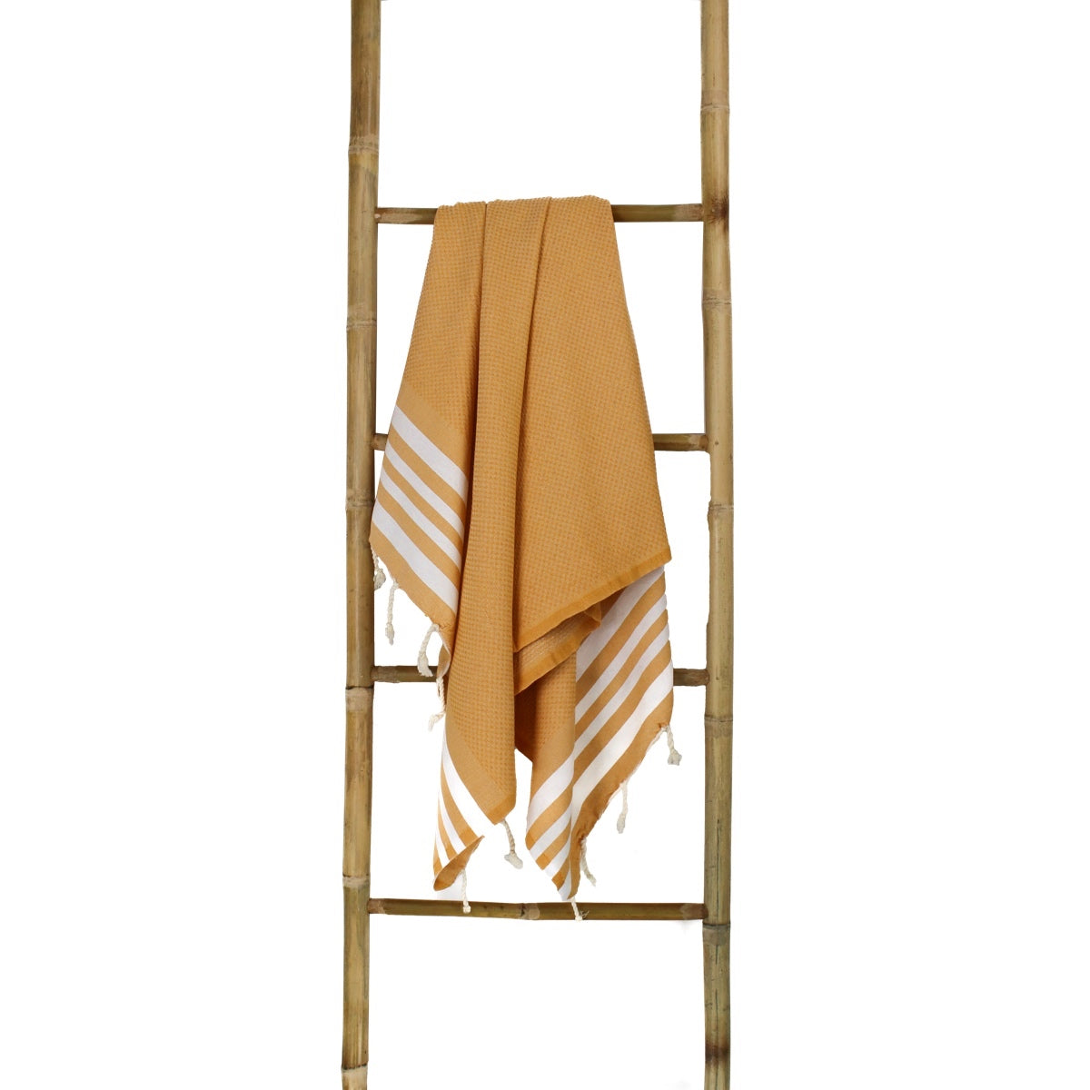 Fouta coton 100x200 NEWPORT jaune moutarde