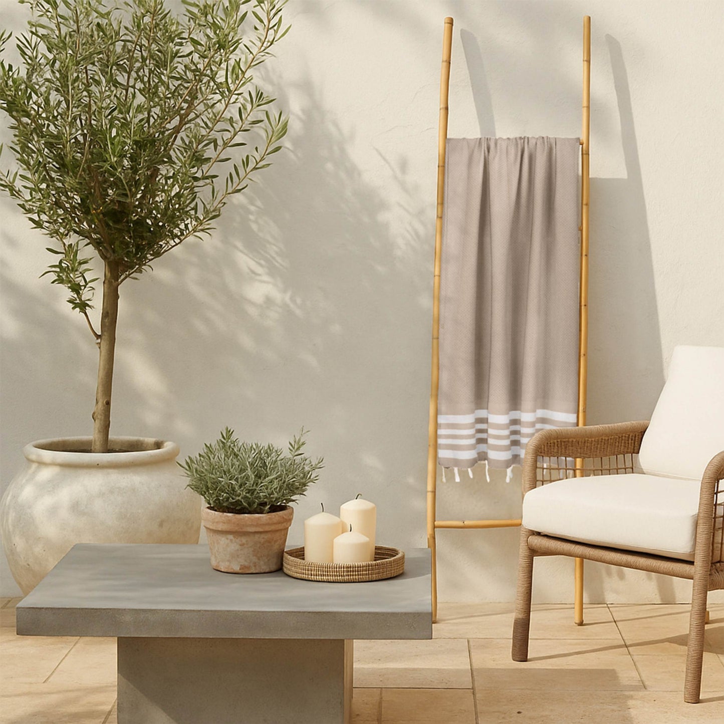 Fouta coton 100x200 NEWPORT beige