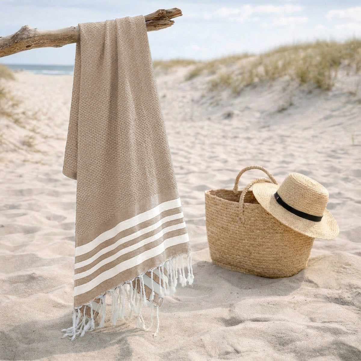 Fouta coton 100x200 NEWPORT beige