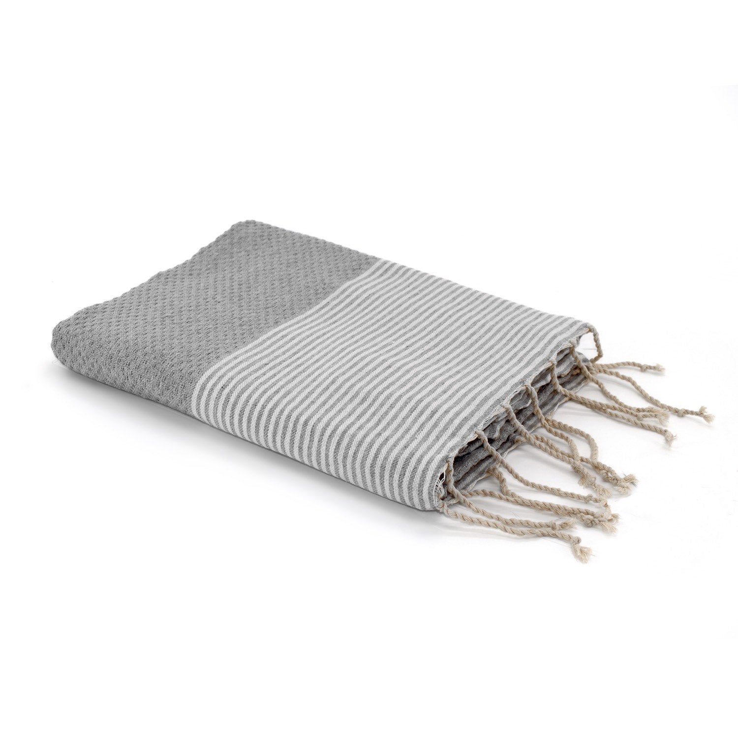 Fouta nid d'abeille coton 100x200 IBIZA    febronie.com