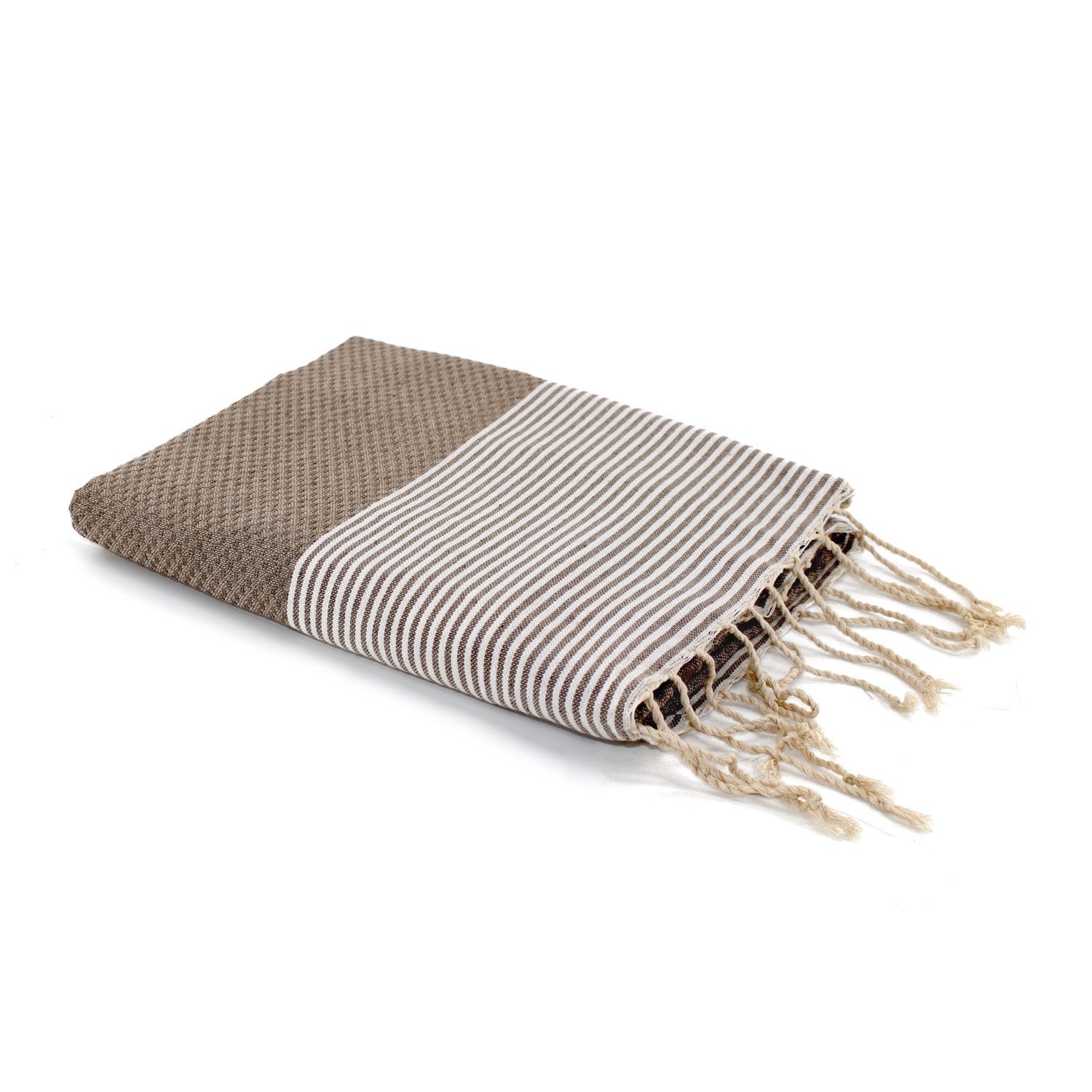 Fouta nid d'abeille coton 100x200 IBIZA    febronie.com