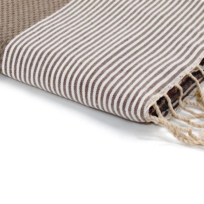 Fouta nid d'abeille coton IBIZA 100x200