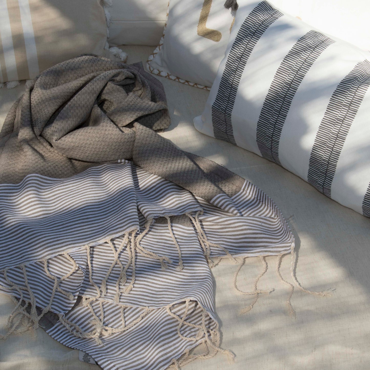 Fouta nid d'abeille coton IBIZA 100x200