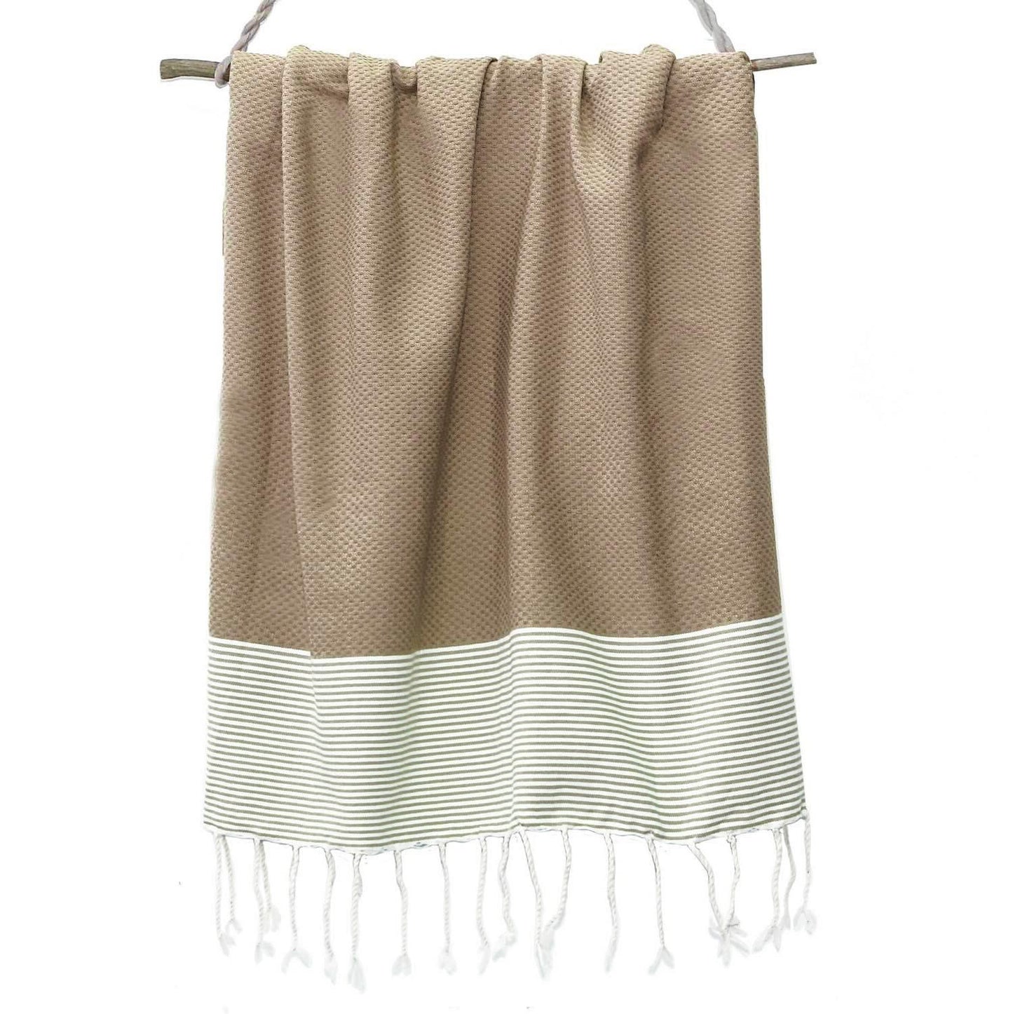 Fouta nid d'abeille coton IBIZA 100x200