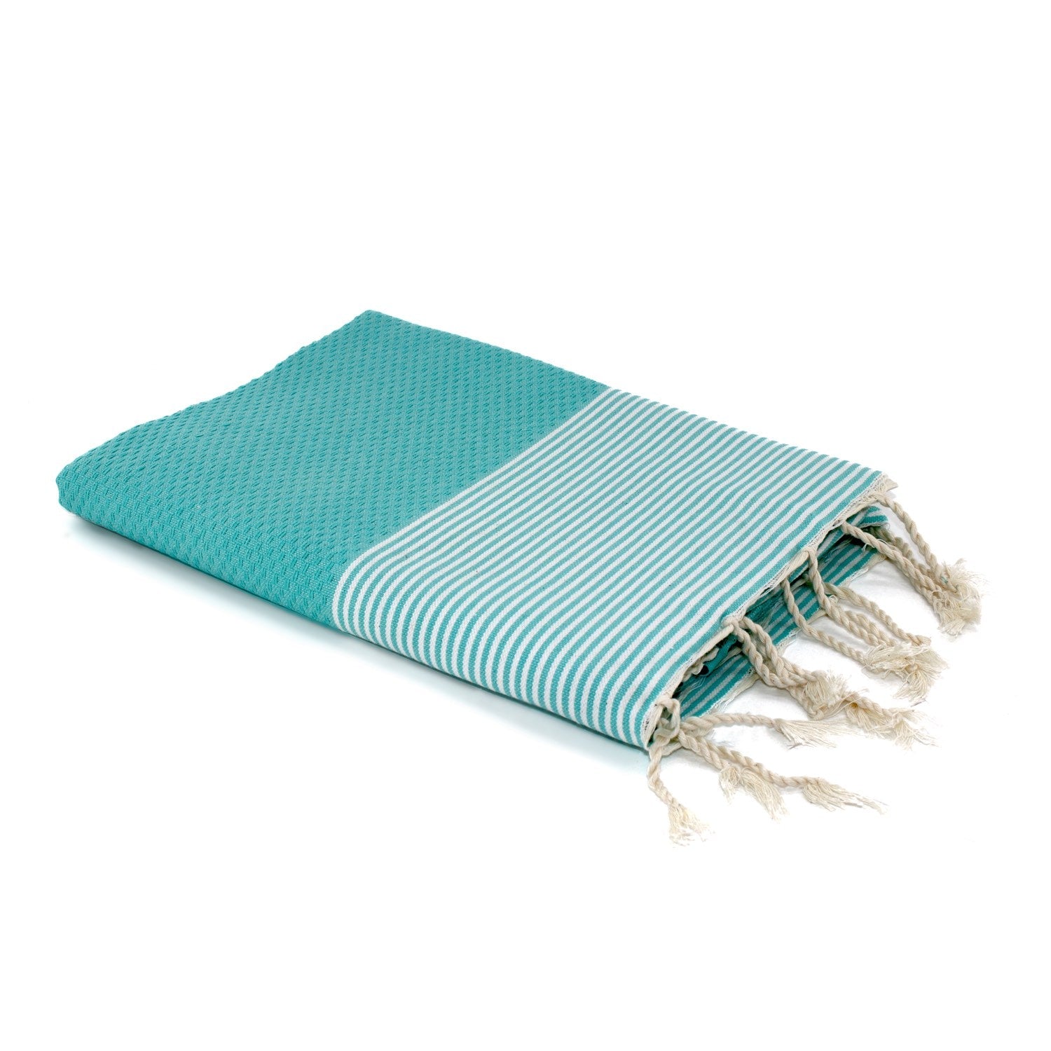 Fouta nid d'abeille coton 100x200 IBIZA    febronie.com