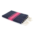 Fouta bicolore coton 100x200 ST TROPEZ    febronie.com