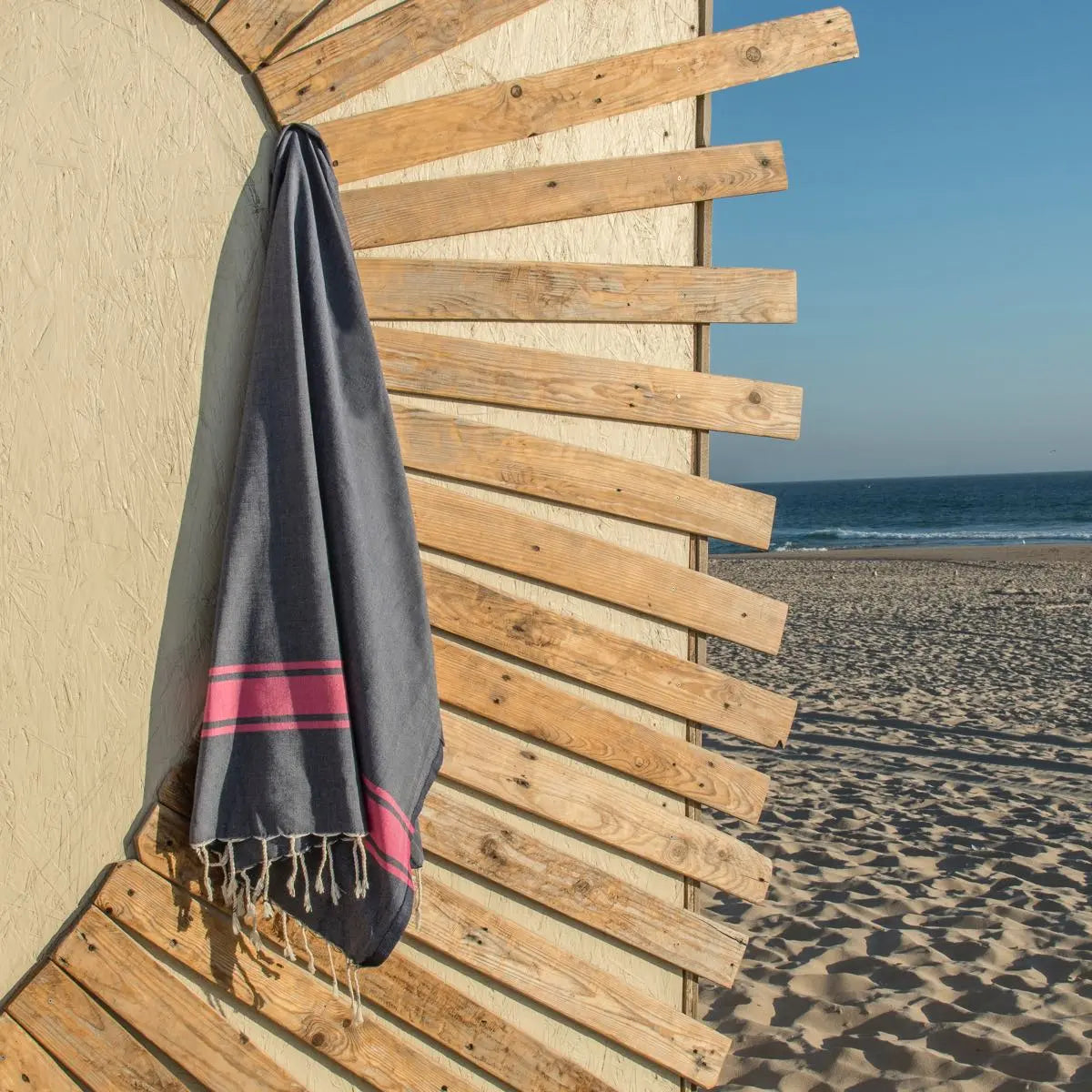 Fouta bicolore coton 100x200 ST TROPEZ    febronie.com