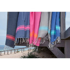 Fouta bicolore coton 100x200 ST TROPEZ    febronie.com