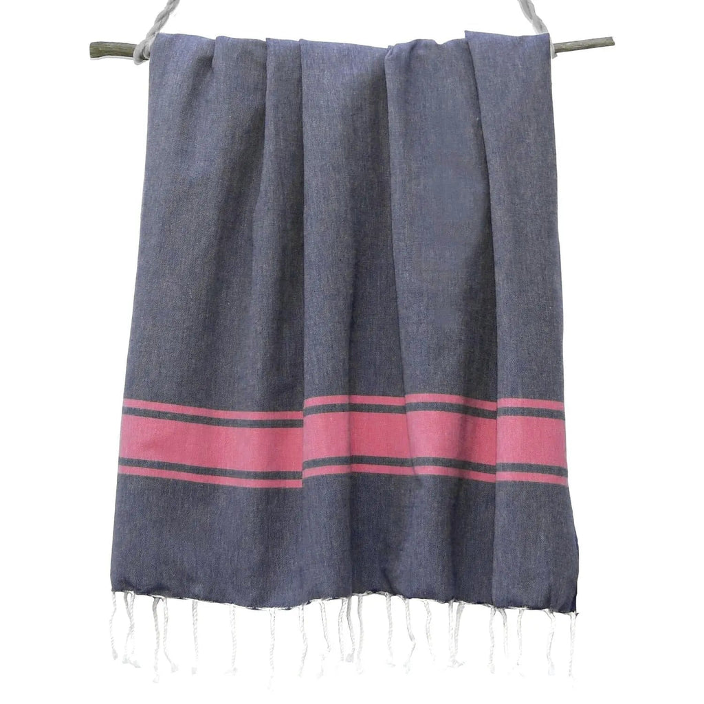 Fouta bicolore coton 100x200 ST TROPEZ    febronie.com