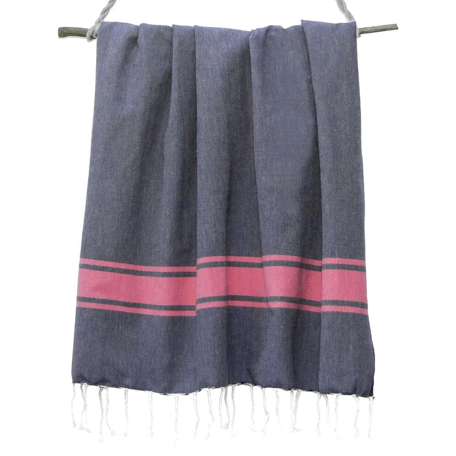 Fouta bicolore coton 100x200 ST TROPEZ    febronie.com