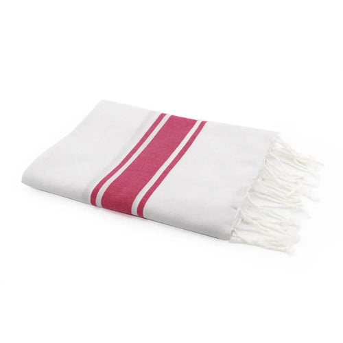 Fouta blanche coton ST TROPEZ 100x200 - febronie.com
