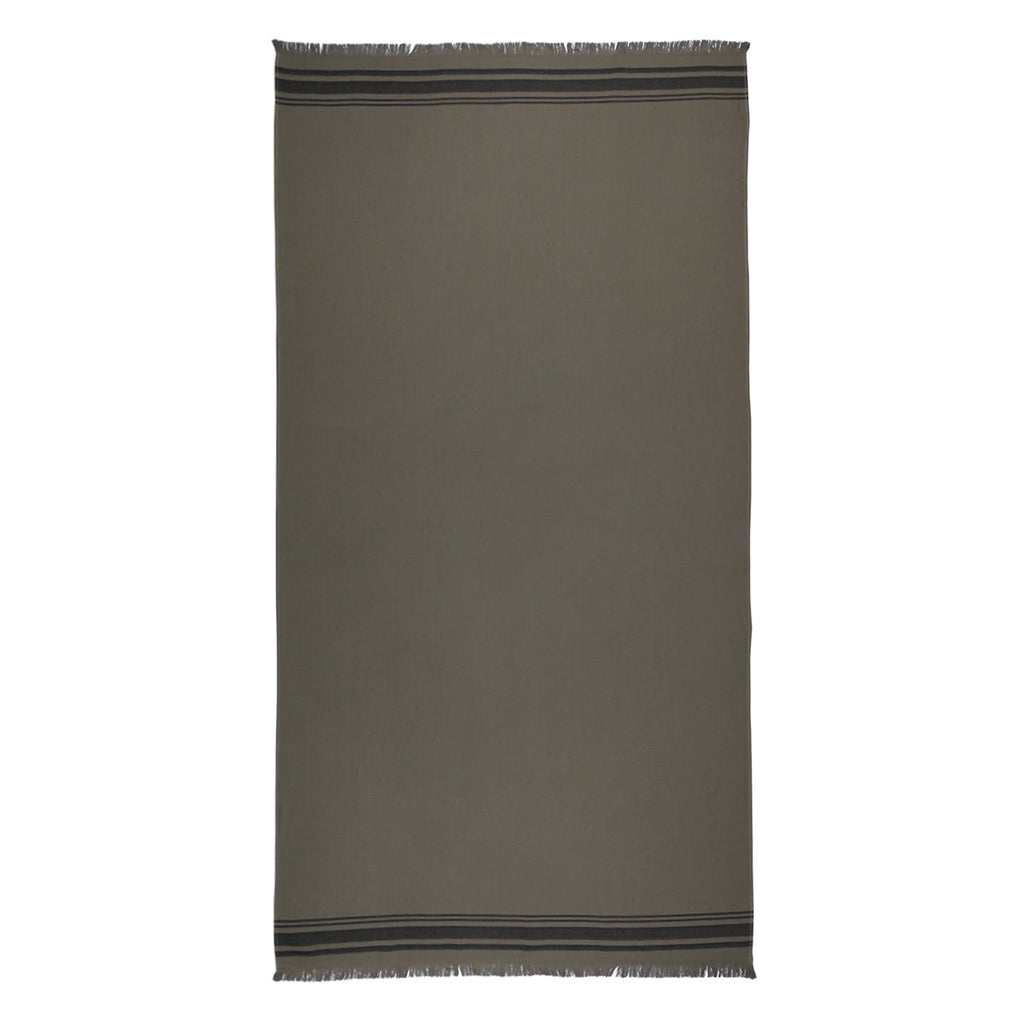 Fouta éponge XXL coton vert lichen 200x180 FARO    febronie.com