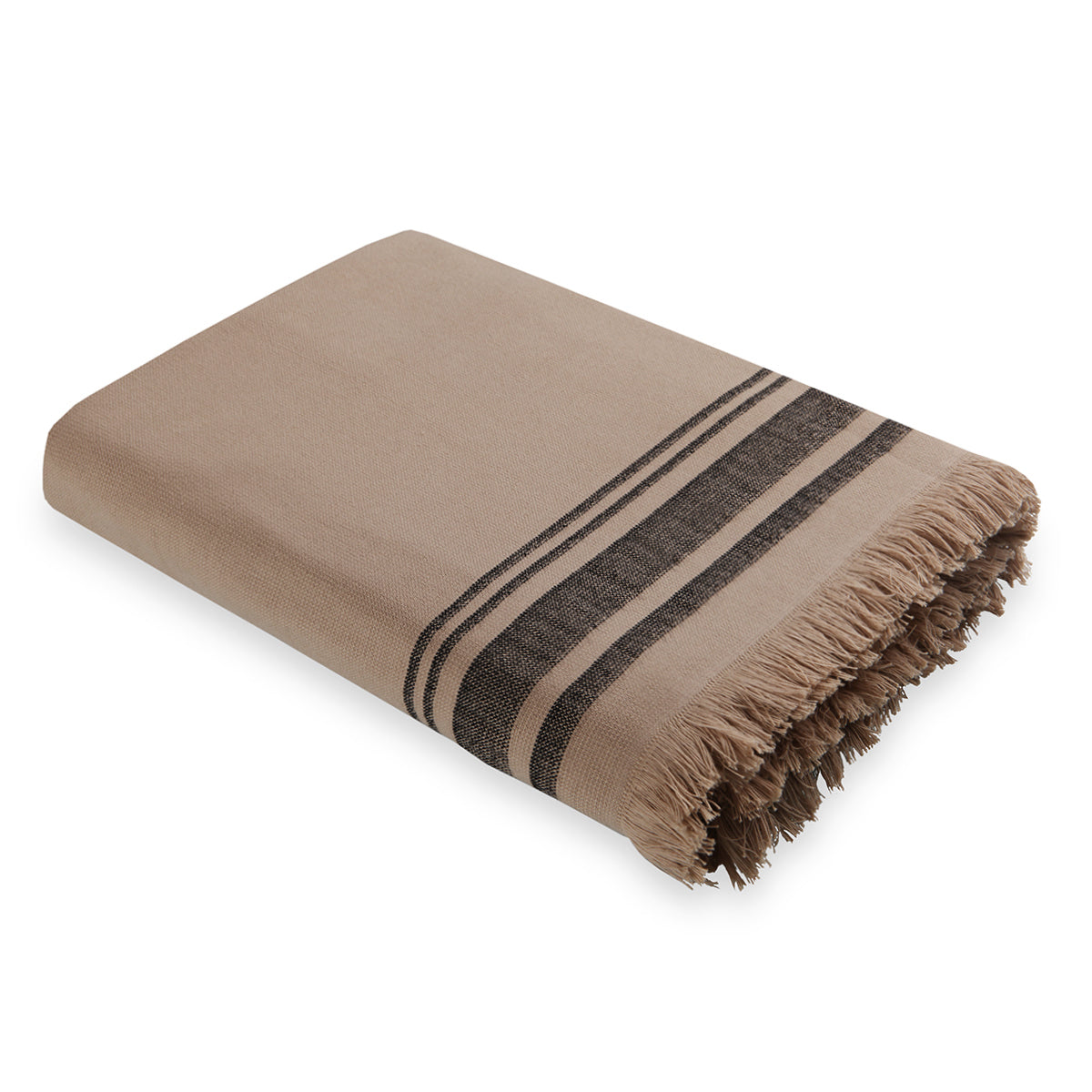 Fouta éponge XXL coton sable 200x180 FARO    febronie.com