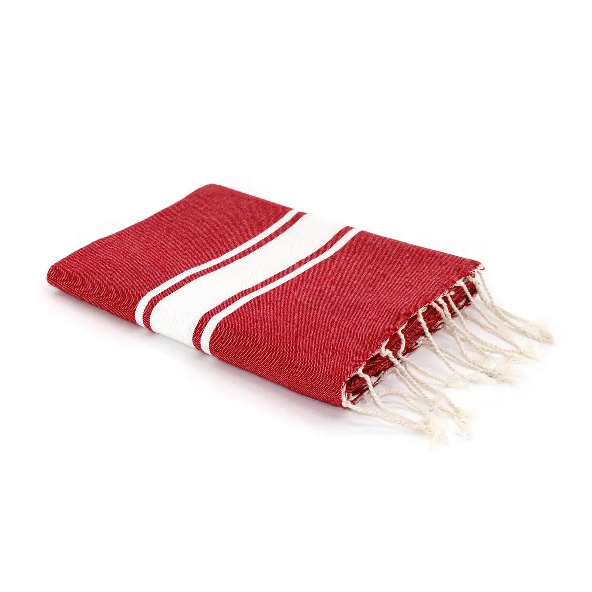 Fouta bande blanche coton ST TROPEZ 100x200 - febronie.com