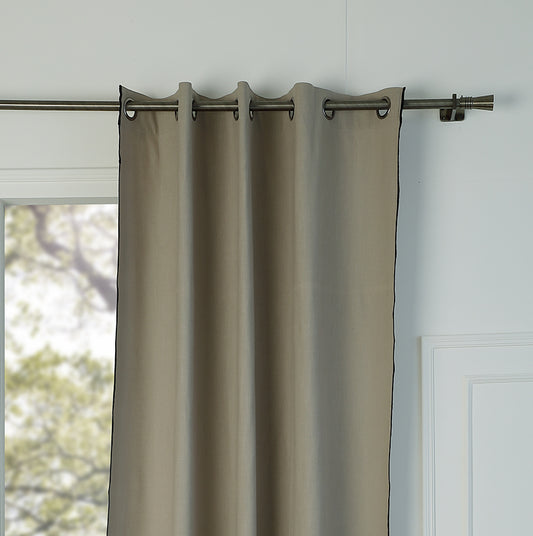 Eyelet curtain in washed linen ERNEST 140x260