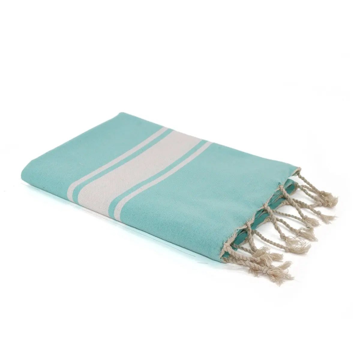 Fouta bande blanche coton ST TROPEZ 100x200 - febronie.com
