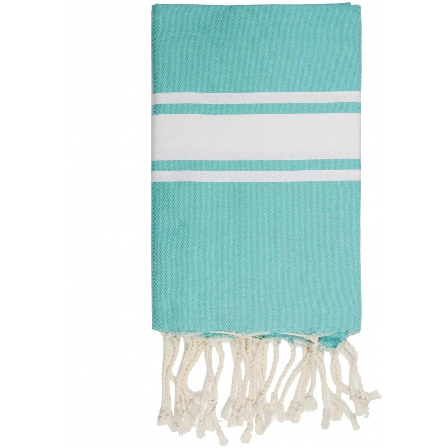 Fouta bande blanche coton ST TROPEZ 100x200