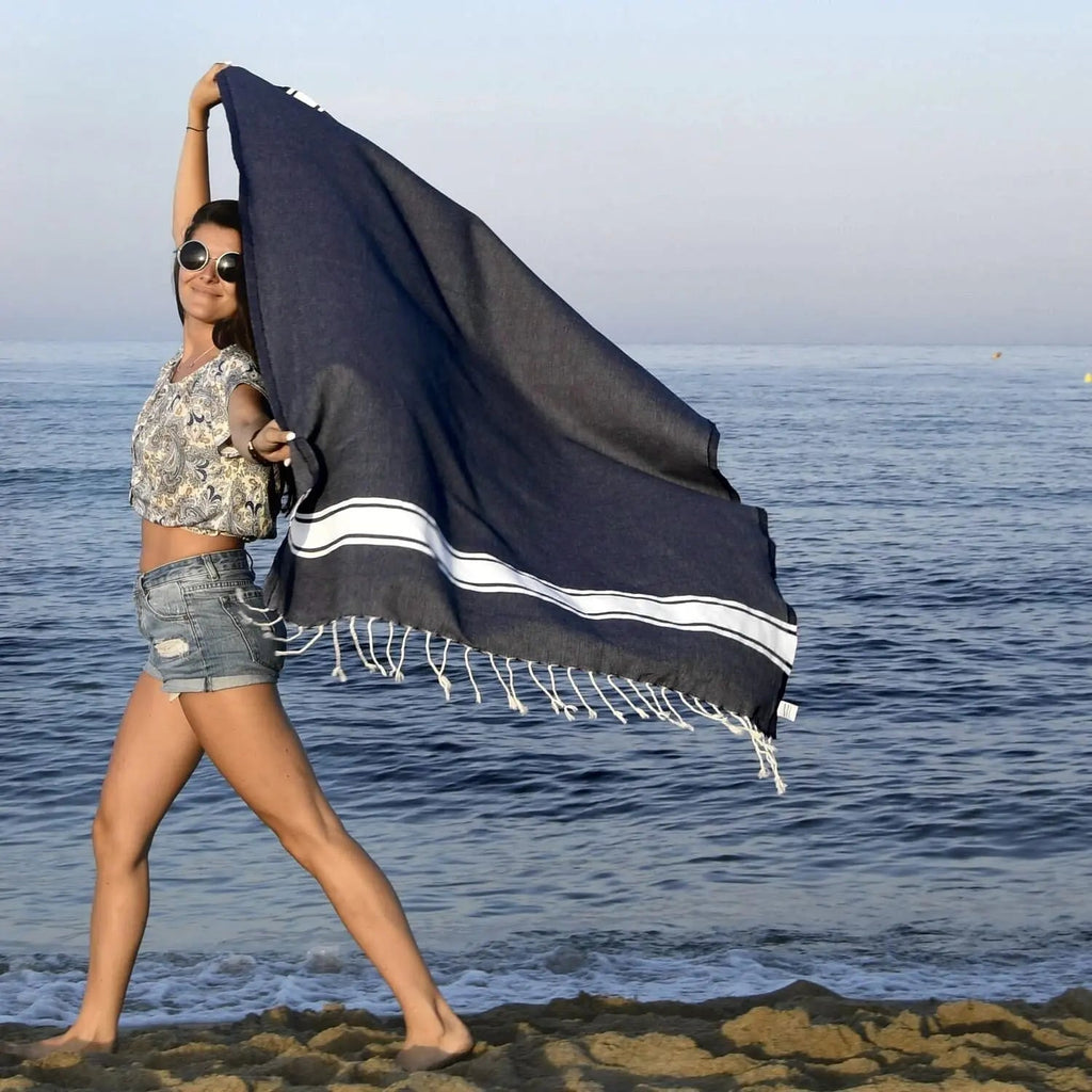 Fouta coton 100x200 ST TROPEZ    febronie.com