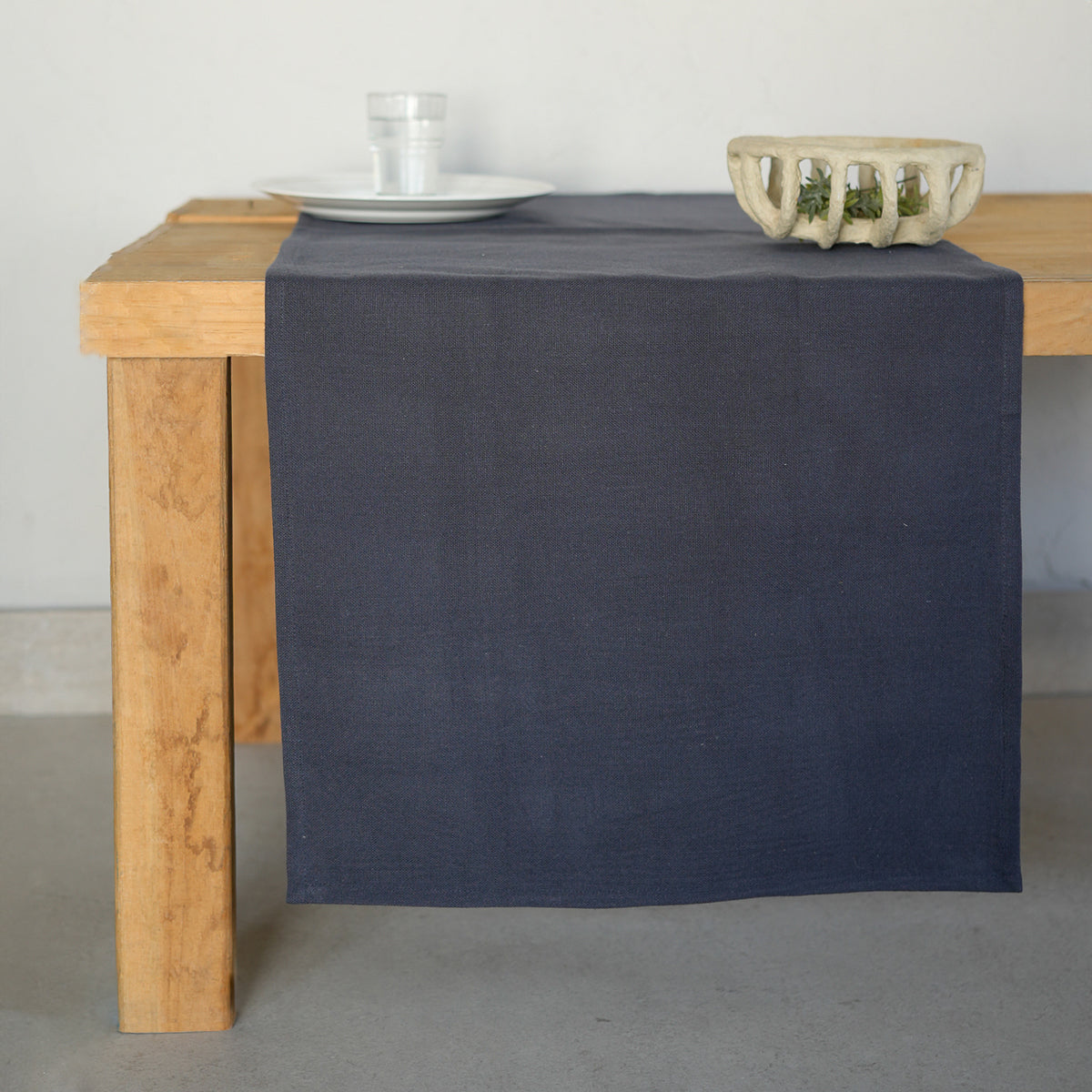 Chemin de table toile de coton 50x150 LOUIS