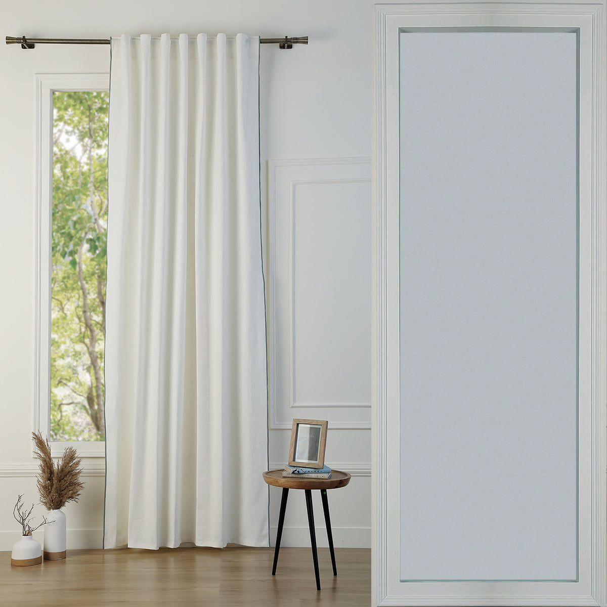Doorloop gordijn katoendoek 140x260 JULES