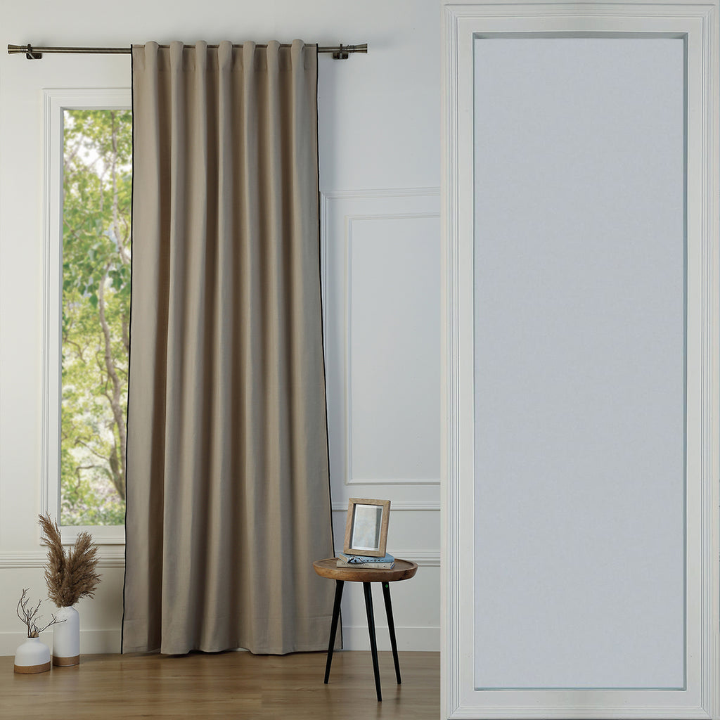 Tab top curtain in cotton canvas 140x260 JULES